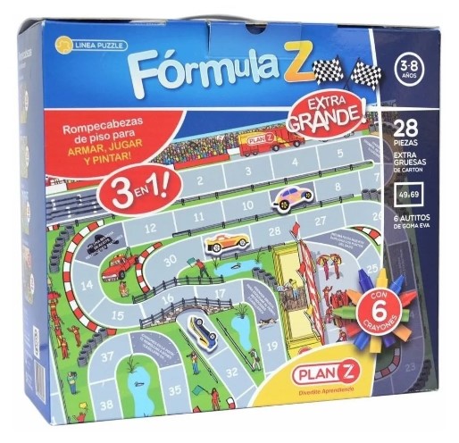 Rompecabezas Gigante 3 en 1 – Fórmula Z